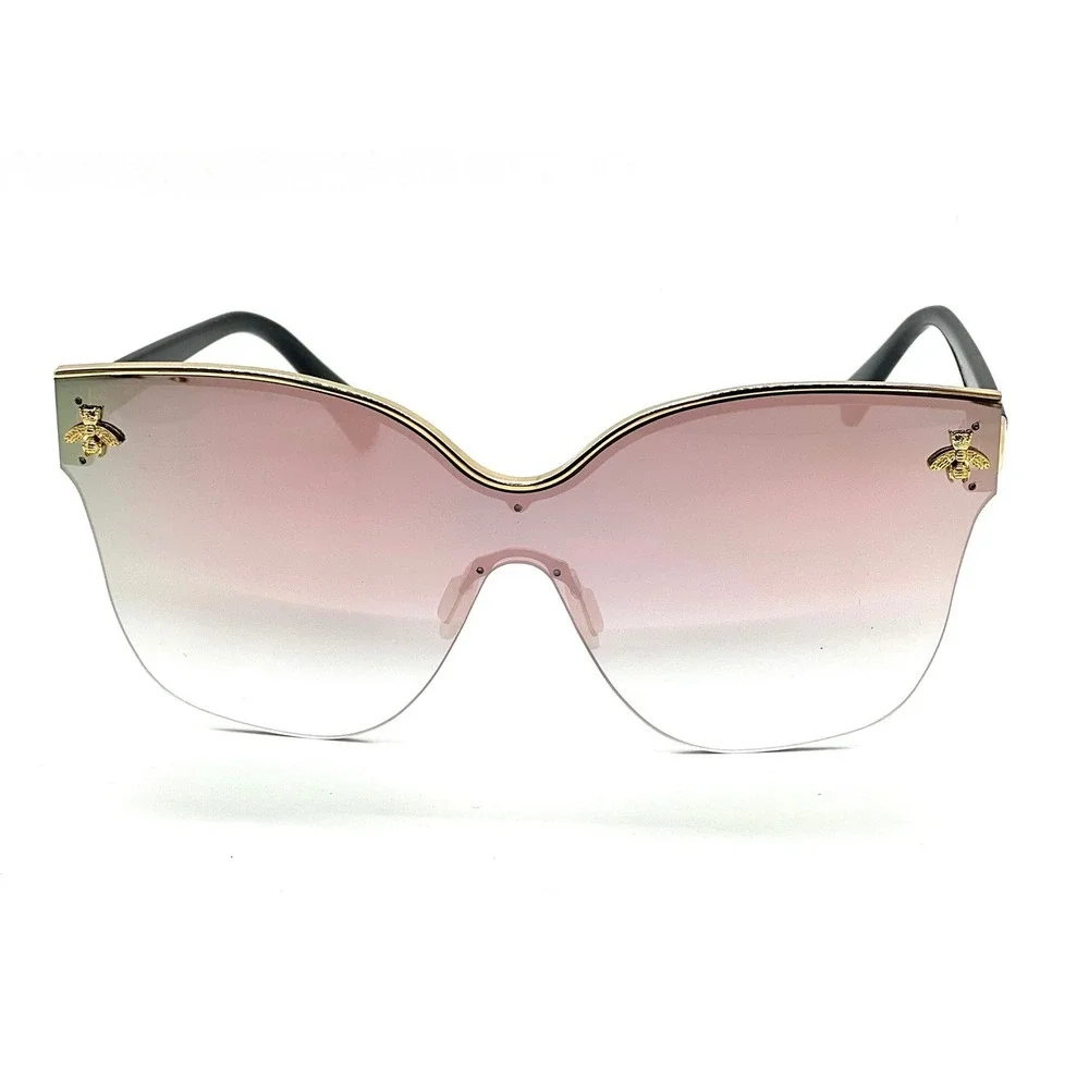 Women Sunglasses Mirror Lens Reflective Oversized Shades Fashion Outdoor Lentes - Picture 5 of 9